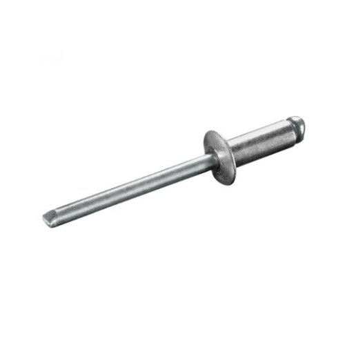100 x Standard Blindniet Popniet Flachkopf Alu/Stahl Ø 3,2mm x 5mm Klemmbereich: 0,5-2,5mm