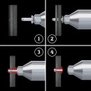 100 x Standard Blindniet Popniet Flachkopf Alu/Stahl Ø 5,0mm x 12mm Klemmbereich: 6,0-8,0mm