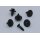 CL-002 Ø 6 mm Kopf-Ø 17,5 mm Befestigungs Clips KFZ Auto Halter für Innenverkleidung, Türverkleidung - kompatibel mit Nissan, Ford/ Mazda 3827866