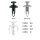 CL-019 Ø 6,5 mm Kopf-Ø 15,5 mm Verkleidung Clips Befestigung Klips Halter  Ford Opel