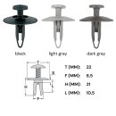 CL-024 Ø 6,5 mm Kopf-Ø 22 mm Verkleidung...