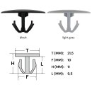 CL-099 Ø 10 mm Kopf-Ø 21,5 mm Verkleidung...