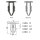 CL-106 Ø 6,5 mm Kopf-Ø 10 mm Verkleidung Clips Befestigung Klips gummi halter UNIVERSAL