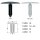 CL-120 Ø 5,5-6,5 mm Kopf-Ø 28 mm Innenverkleidung Clips Befestigung Klips Halter Panel UNIVERSAL