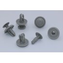 Ø 6 mm Kopf-Ø 15 mm Befestigungs Clips KFZ Auto Halter für Türen, Radkasten, Stoßfänger - kompatibel mit Mitsubishi MR288150, Subaru 909130013, Suzuki schwarz