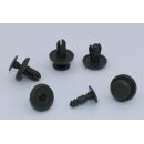 Ø 6 mm Kopf-Ø 15 mm Befestigungs Clips KFZ Auto Halter für Türen, Radkasten, Stoßfänger - kompatibel mit Mitsubishi MR288150, Subaru 909130013, Suzuki schwarz