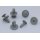 Ø 6 mm Kopf-Ø 15 mm Befestigungs Clips KFZ Auto Halter für Türen, Radkasten, Stoßfänger - kompatibel mit Mitsubishi MR288150, Subaru 909130013, Suzuki schwarz