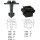 CL-158+160 Befestigungs Clips KFZ Auto Halter Set Klemmstift mit Aufnahme für Unterfahrschutz, Motorschutz, Radkasten - kompatibel mit Audi/ Seat/ Skoda/ VW 4A0805121A/ 4A0805163
