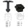 CL-159+160 Befestigungs Clips KFZ Auto Halter Set Klemmstift mit Aufnahme für Seitenleisten, Radkasten - kompatibel mit Audi/ Seat 4A0805121C