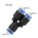 Pneumatik Y-Verbinder PY-10 | Y-Verzweigung 10mm Schlauch...