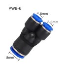 Pneumatik Y-Reduzierer PW 8-6 | Verzweigung 8mm auf 2x...