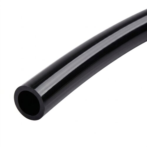 Pneumatik PU Schlauch 6x4 mm Meterware – Flexibler Druckluftschlauch Polyurethan Schwarz