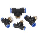 Pneumatik T-Steckverschraubung Typ PB – Push-in Einschraubanschluss mit PTFE-Beschichtung