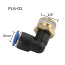 Pneumatik Winkel-Steckverschraubung PL6-01 –...