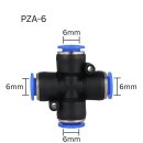 Pneumatik Kreuzverbinder PZA-6 | 4-Wege Push-in...