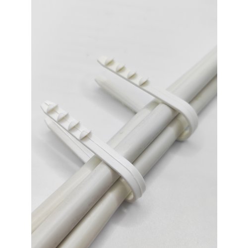 Selbstklebendes Klettband – Haken- Und Schlaufenband, 20 Mm Breit, Farbe: Weiß