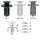 Ø 10 mm Kopf-Ø 21 mm Verkleidung Clips Befestigung Klips Halter Mitsubishi Toyota hellgrau