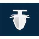 Ø 11,5 mm Kopf-Ø 17,5 mm Türverkleidung Clips Befestigung Klips Halter Citroen Peugeot weiß 6991S6 ohne Gummi