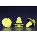 Loch-Ø 10 mm Kopf-Ø 17,5 mm Türverkleidung Clip  Befestigung Halter Panel UNIVERSAL gelb mit Gummi