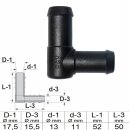 Winkel Schlauchverbinder reduziert 18mm x 16mm
