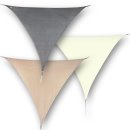 hanSe® Marken Sonnensegel 100% Polyester Dreieck 3x3x3 m Sand