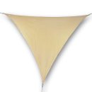 hanSe® Marken Sonnensegel 100% Polyester Dreieck 90° gleichsch. ca. 3,5x3,5x4,95 m Sand