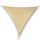 hanSe® Marken Sonnensegel 100% Polyester Dreieck 90° gleichsch. ca. 3,5x3,5x4,95 m Sand