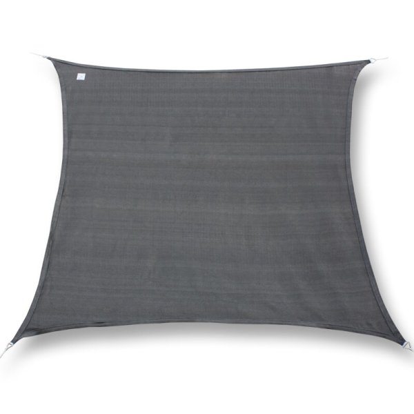 hanSe® Marken Sonnensegel 100% Polyester Quadrat 2,5x2,5 m Graphit
