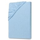 Jersey Spannbettlaken 90-100 x 190-200 cm Eisblau