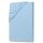 Jersey Spannbettlaken 90-100 x 190-200 cm Eisblau