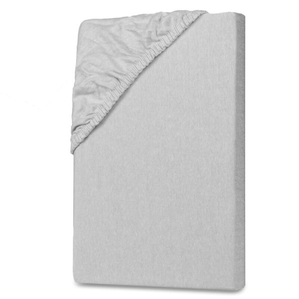 Jersey Spannbettlaken 90-100 x 190-200 cm Grau