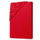 Jersey Spannbettlaken 90-100 x 190-200 cm Rot