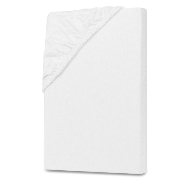 Jersey Spannbettlaken 90-100 x 190-200 cm Weiss
