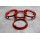 A-701641 Zentrierringe Distanzringe 70,1mm x 64,1mm für Alufelgen rot