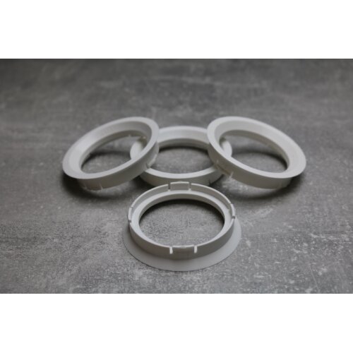 FZ-01 Zentrierringe Distanzringe 63,3mm x 52,1mm für Alufelgen weiß