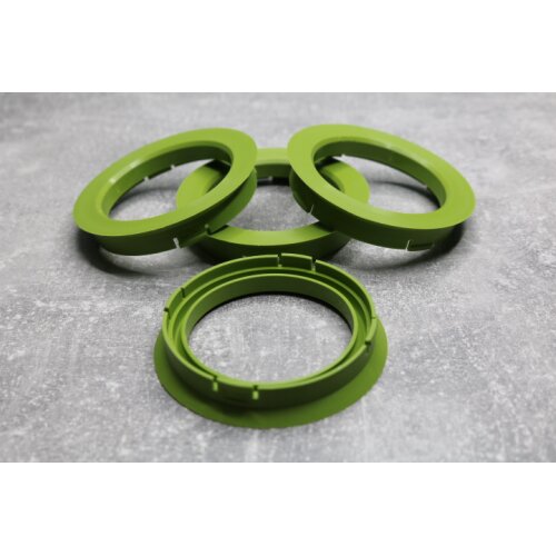 FZ-17 Zentrierringe Distanzringe 74,1mm x 58,6mm für Alufelgen hellgrün