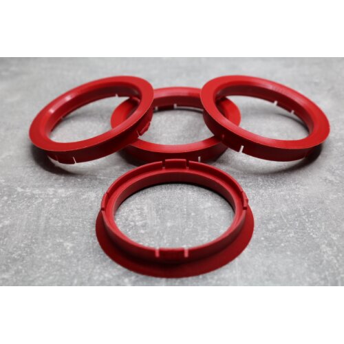 FZ-22 Zentrierringe Distanzringe 74,1mm x 64,1mm für Alufelgen dunkelrot
