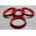 FZ-22 Zentrierringe Distanzringe 74,1mm x 64,1mm für Alufelgen dunkelrot
