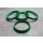 Zentrierringe Distanzringe 74,1 mm x 70,3 mm grün für Alufelgen