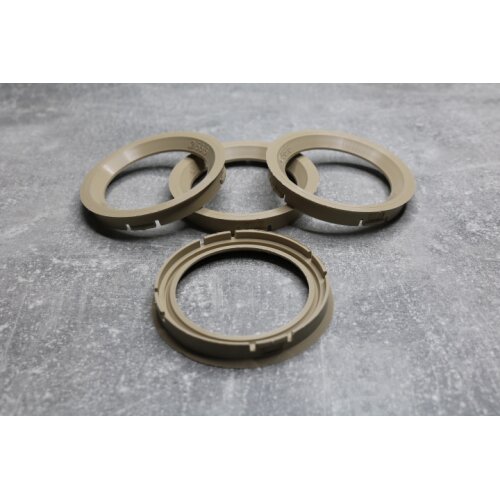 FZ-43 Zentrierringe Distanzringe 73,0mm x 56,6mm für Alufelgen beige