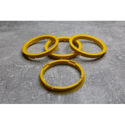 FZ-52 Zentrierringe Distanzringe 73,0mm x 65,1mm für Alufelgen gelb