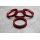 FZ-83 Zentrierringe Distanzringe 66,45mm x 57,1mm für Alufelgen rot