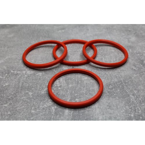 M-07 Zentrierringe Distanzringe 72,2mm x 63,4mm für Alufelgen rot