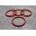 M-07 Zentrierringe Distanzringe 72,2mm x 63,4mm für Alufelgen rot