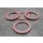 Zentrierringe Distanzringe 79,5 mm x 60,1 mm rosa für Alufelgen