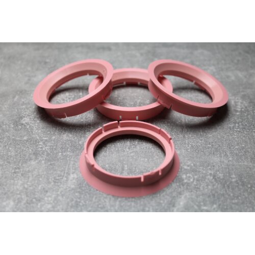 MZ-01 Zentrierringe Distanzringe 63,3mm x 52,1mm für Alufelgen pink