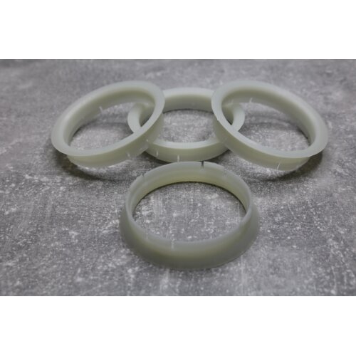 MZ-07 Zentrierringe Distanzringe 63,3mm x 58,6mm für Alufelgen transparent