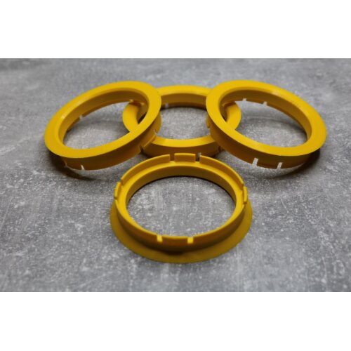 MZ-20 Zentrierringe Distanzringe 70,0mm x 60,1mm für Alufelgen hellgelb