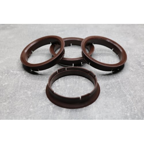 R-07 Zentrierringe Distanzringe 64,0mm x 58,6mm für Alufelgen braun