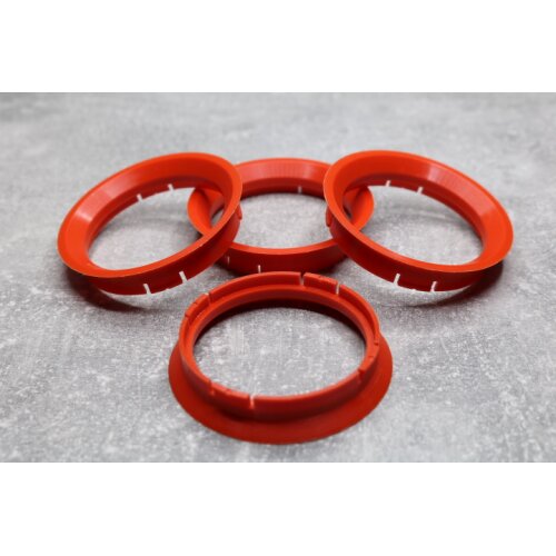 R-09 Zentrierringe Distanzringe 64,0mm x 59,6mm für Alufelgen orange